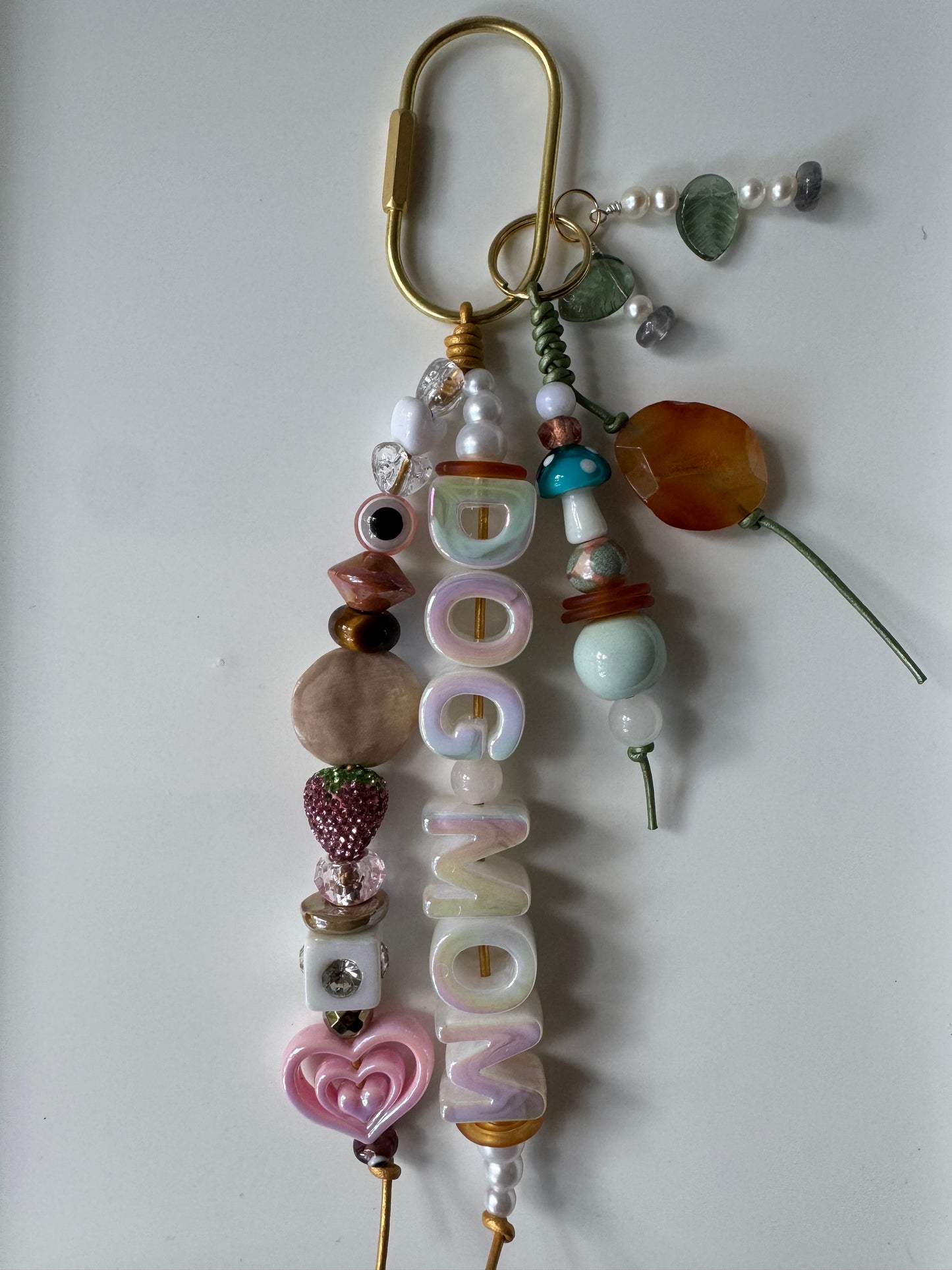 Gemstone Personalized Bag Charm