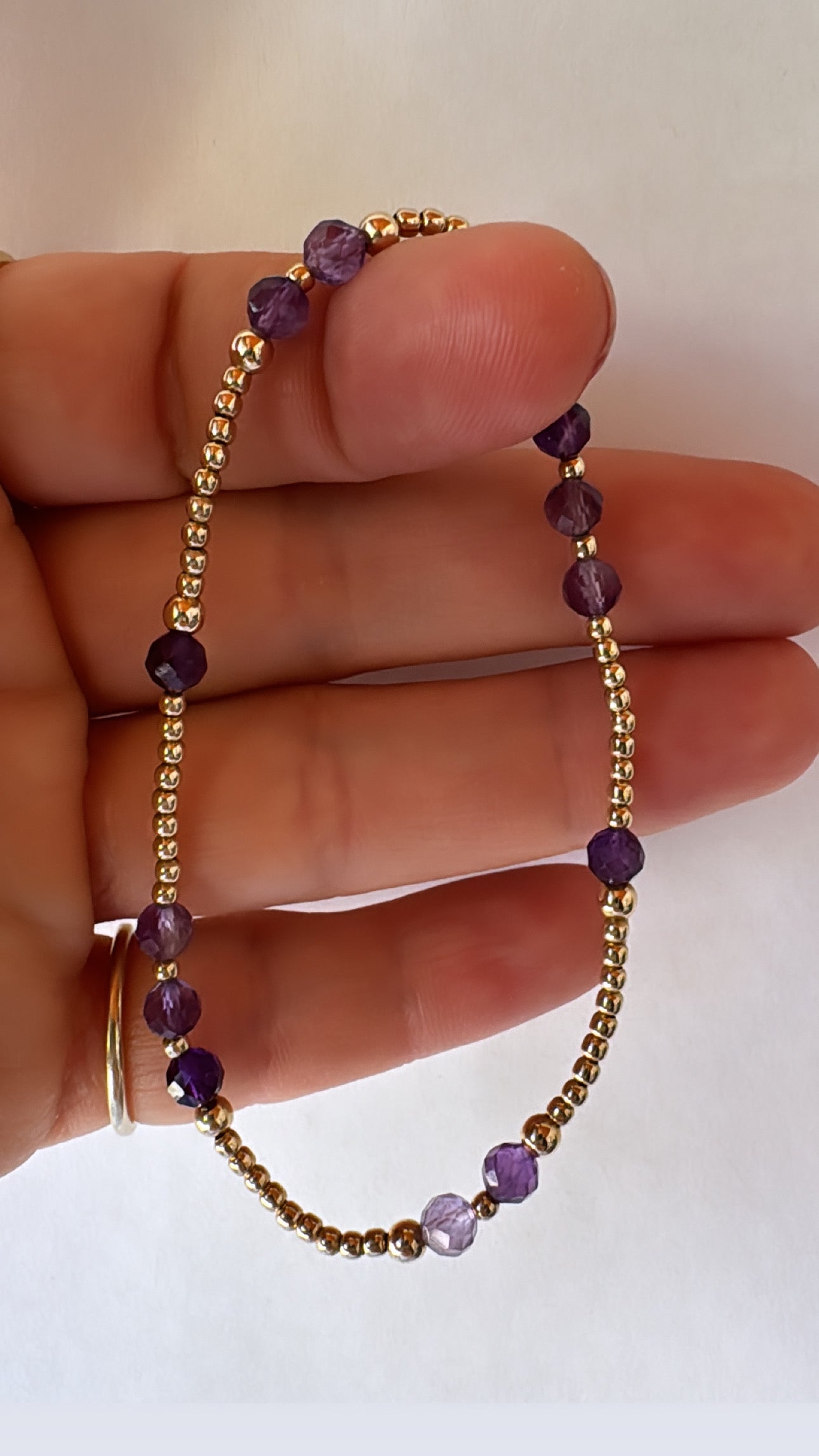 2mm Birthstone Beaded Bracelet
