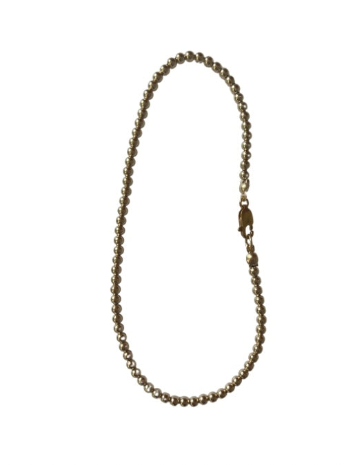 3mm Classic Beaded Anklet