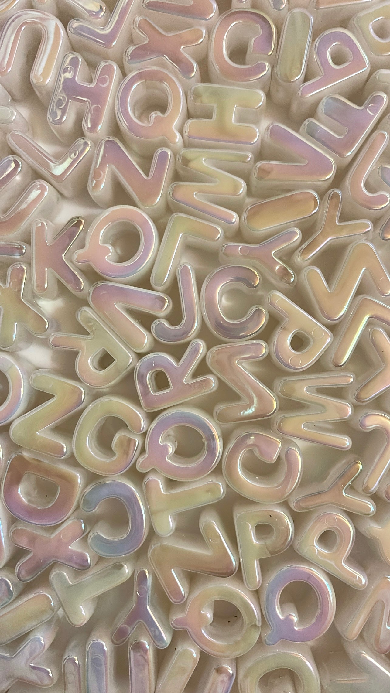 Large Acrylic Letter Bead