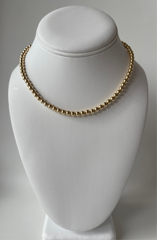 5mm Classic Beaded Necklace