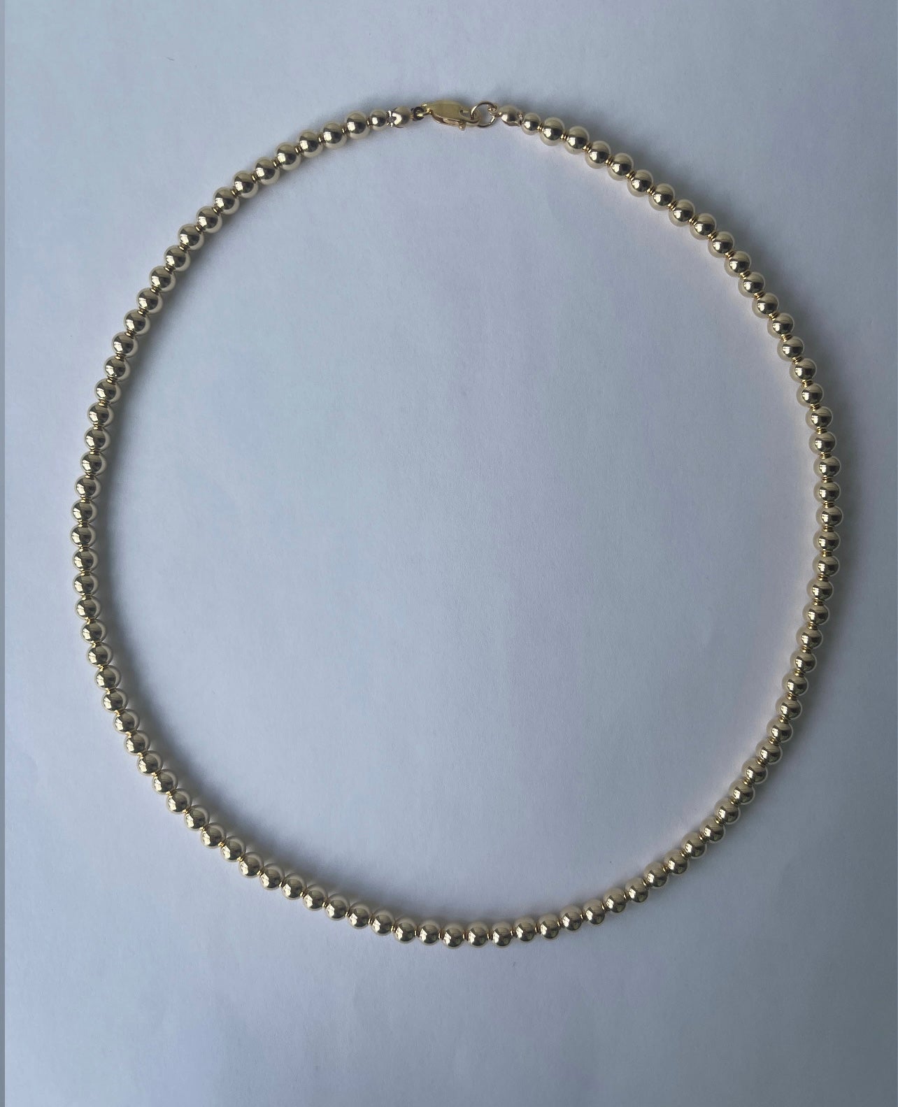 5mm Classic Beaded Necklace