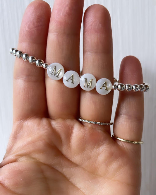 4mm You Name It - Gold Resin Elevated Letters Bizzy Beads, LLC