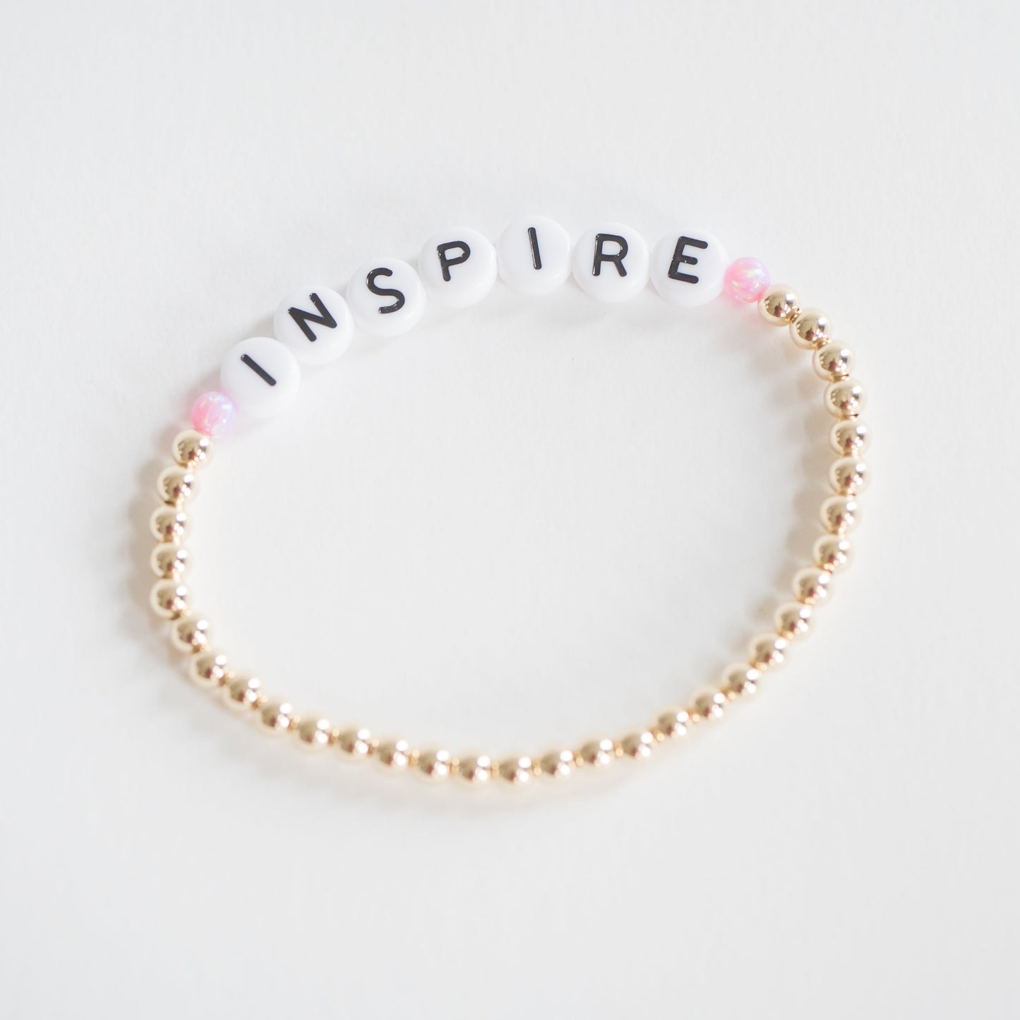 4mm Affirmation - Personalized Bracelet Bizzy Beads, LLC