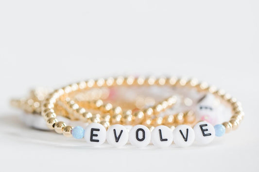 4mm Affirmation - Personalized Bracelet Bizzy Beads, LLC