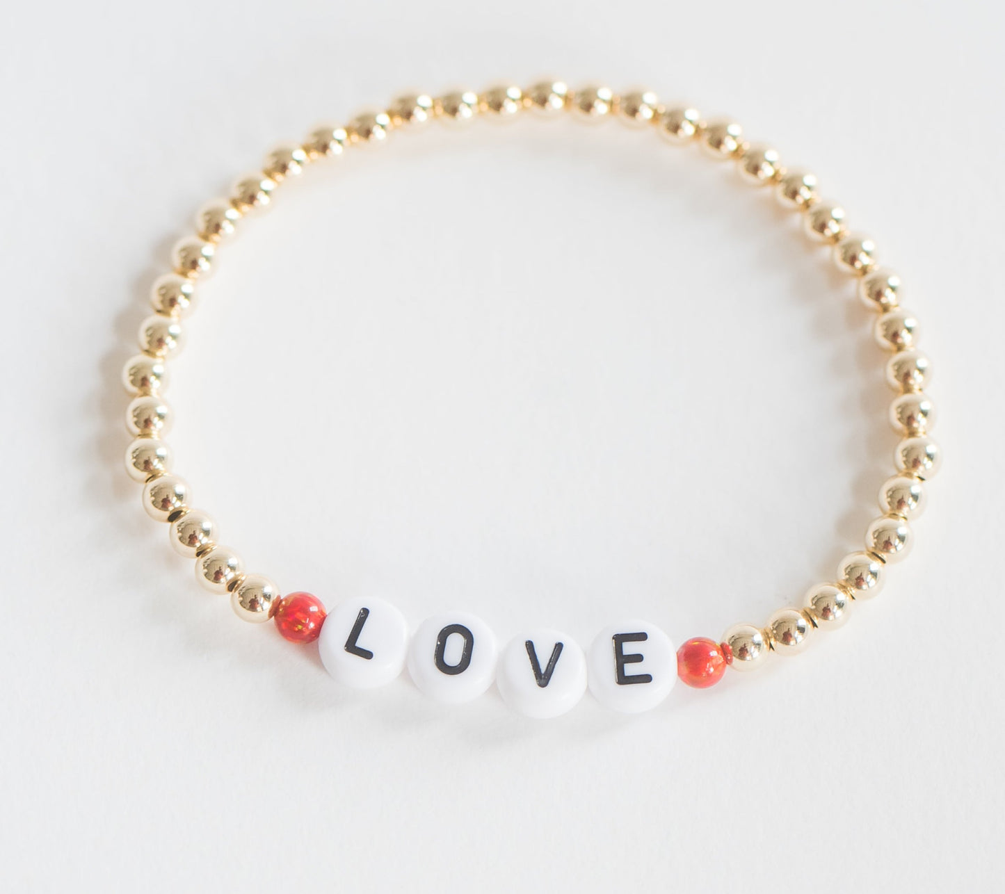 4mm Affirmation - Personalized Bracelet Bizzy Beads, LLC