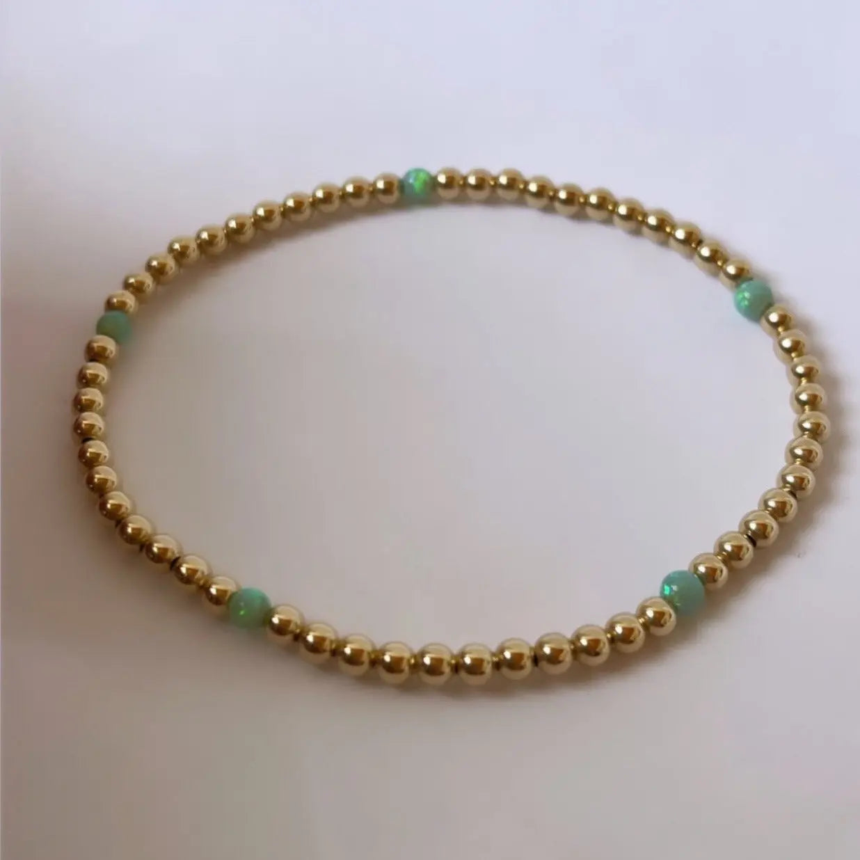 3mm Mini Opal Bracelet Bizzy Beads, LLC