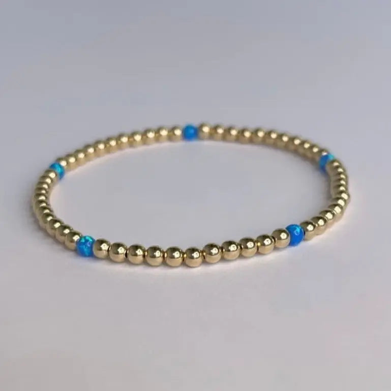 3mm Mini Opal Bracelet Bizzy Beads, LLC