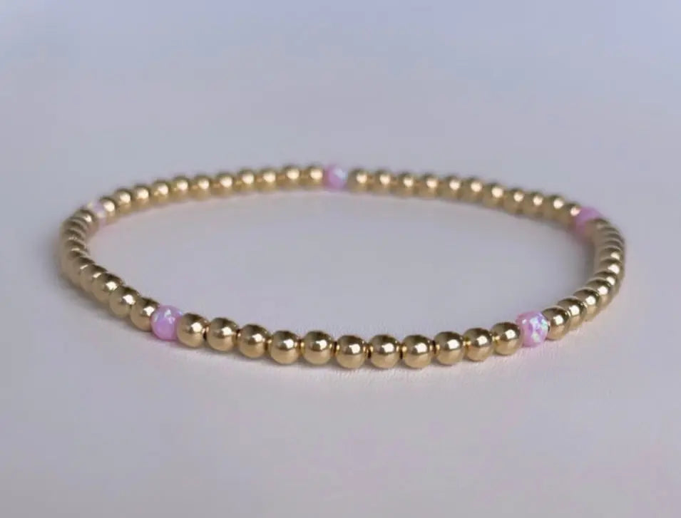3mm Mini Opal Bracelet Bizzy Beads, LLC