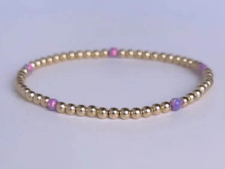 3mm Mini Opal Bracelet Bizzy Beads, LLC