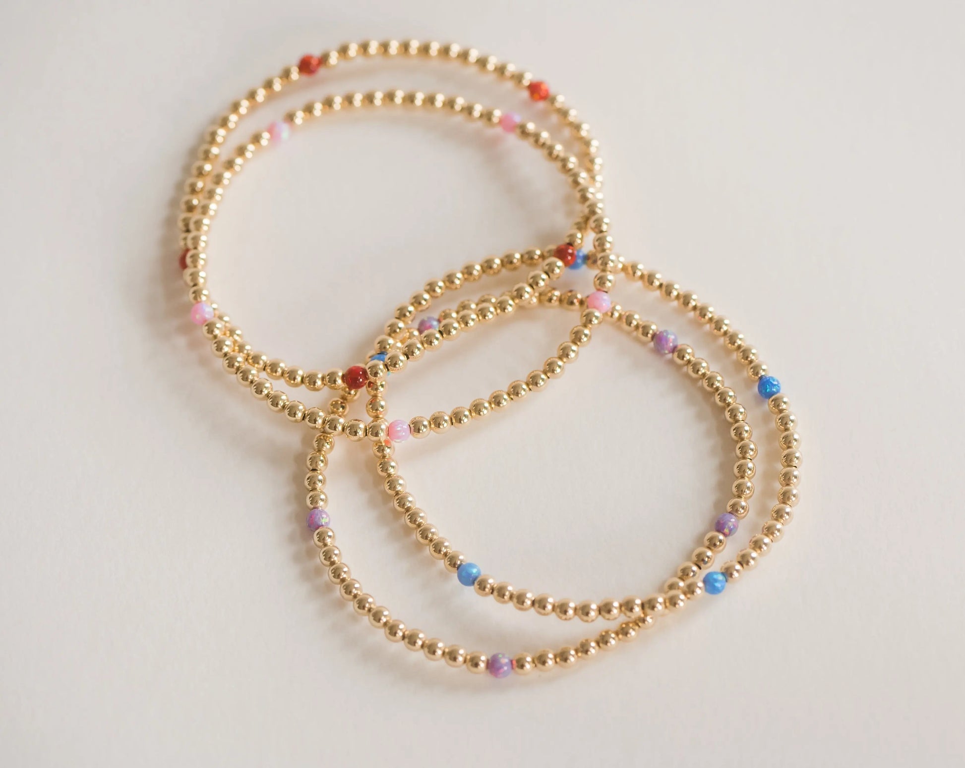 3mm Mini Opal Bracelet Bizzy Beads, LLC