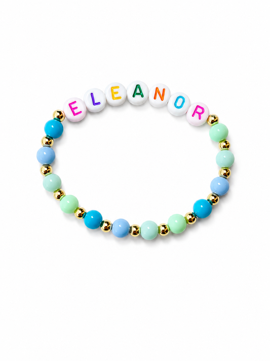 You Name It Acrylic Personalized Bead Bracelet