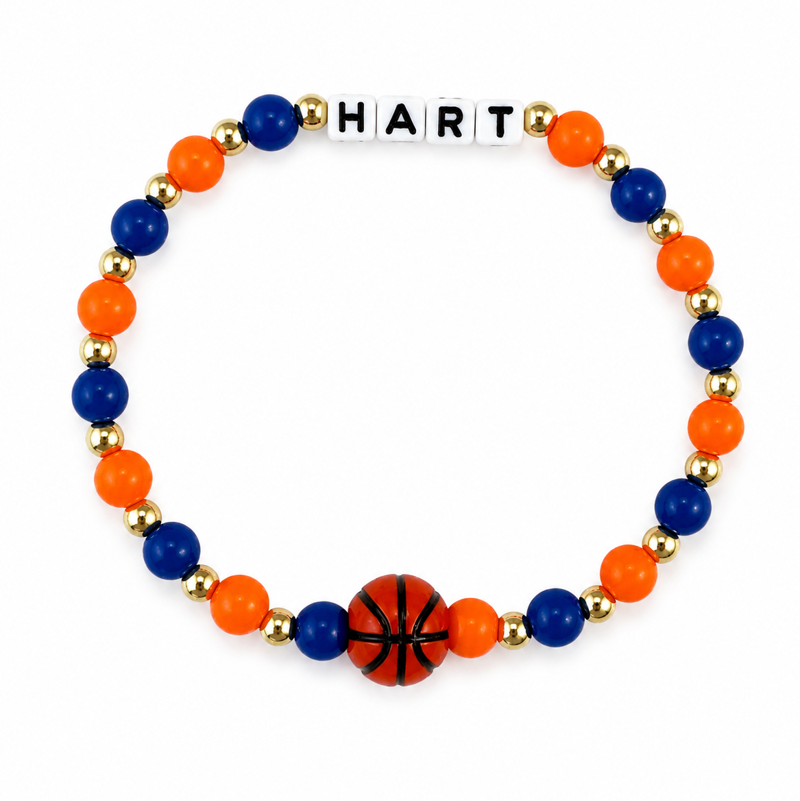 New York Basketball Team Spirit Bead Bracelet