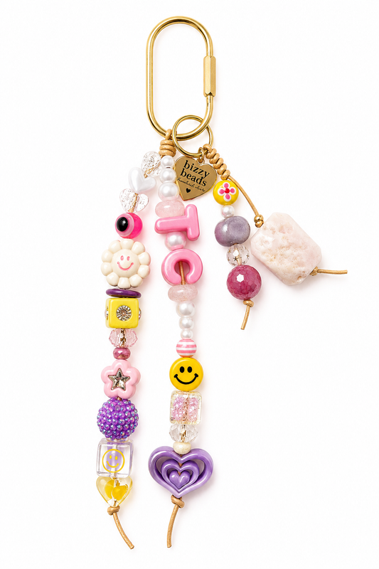 Gemstone Personalized Bag Charm