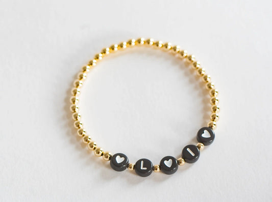4mm You Name It - Personalized Bracelet Bizzy Beads, LLC